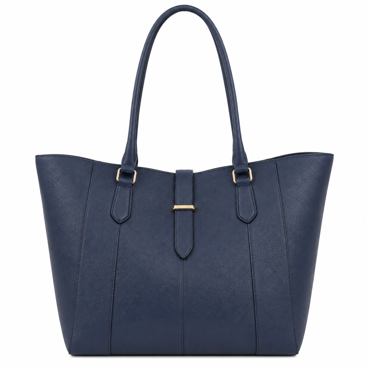 Elanura Navy Blue Leather Handbag for Women