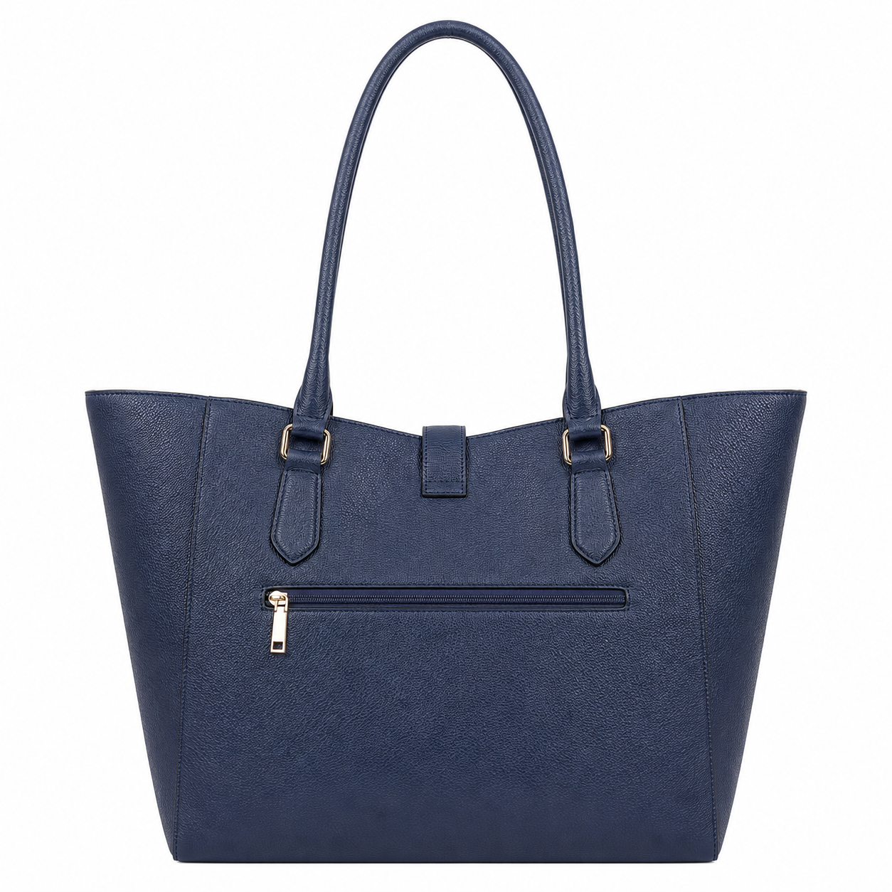 Elanura Navy Blue Leather Handbag for Women