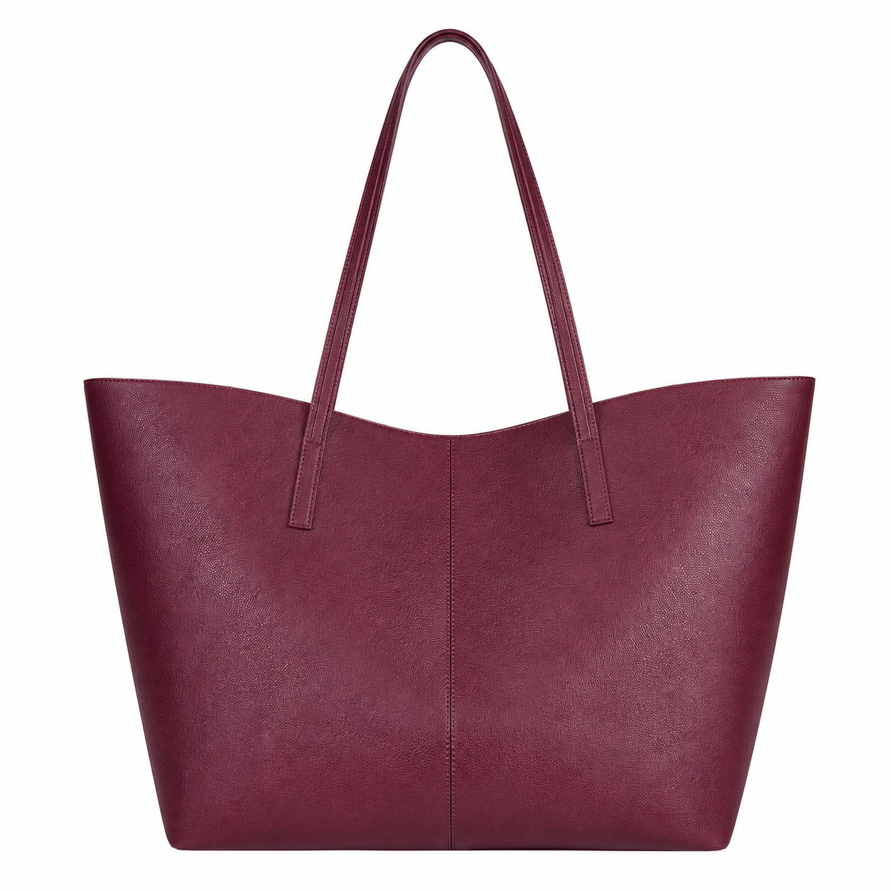 Elanura Women's Burgundy Leather Tote Handbag